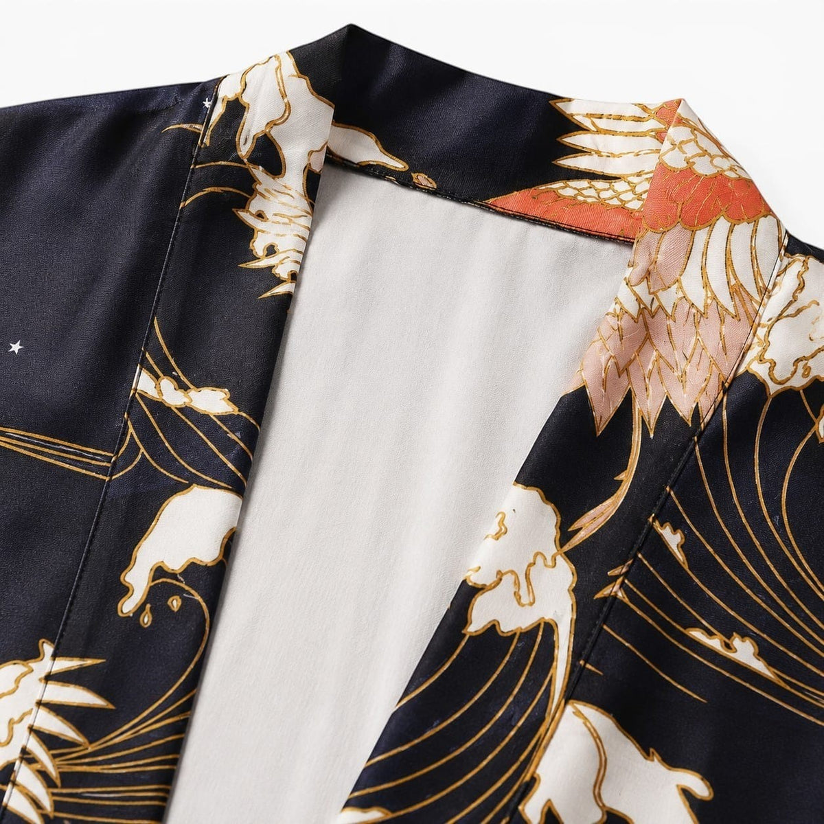 La Boutique Kimono Kimono Japonais Haori Imprimé Grue