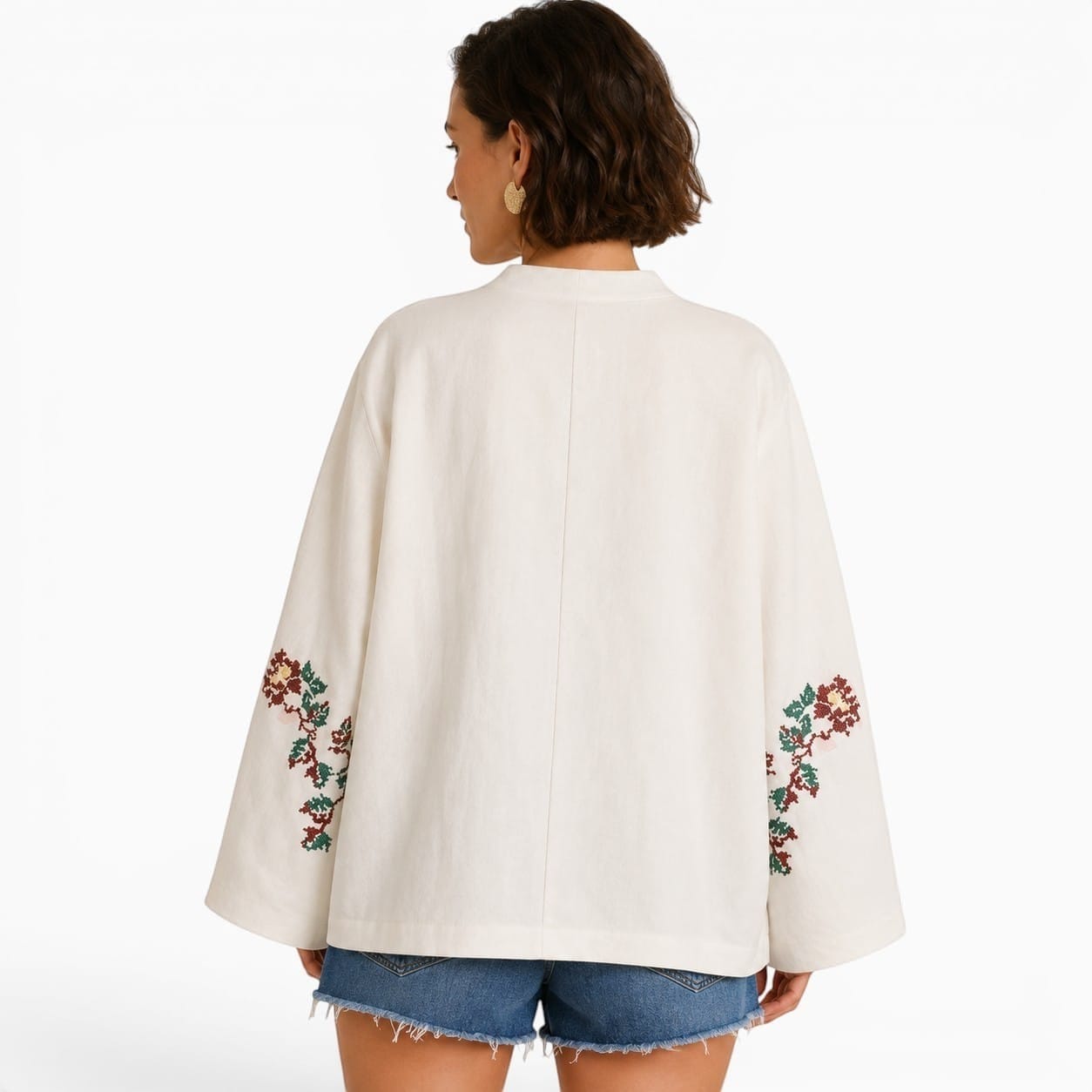 La Boutique Kimono Coupe Kimono Femme Brodé