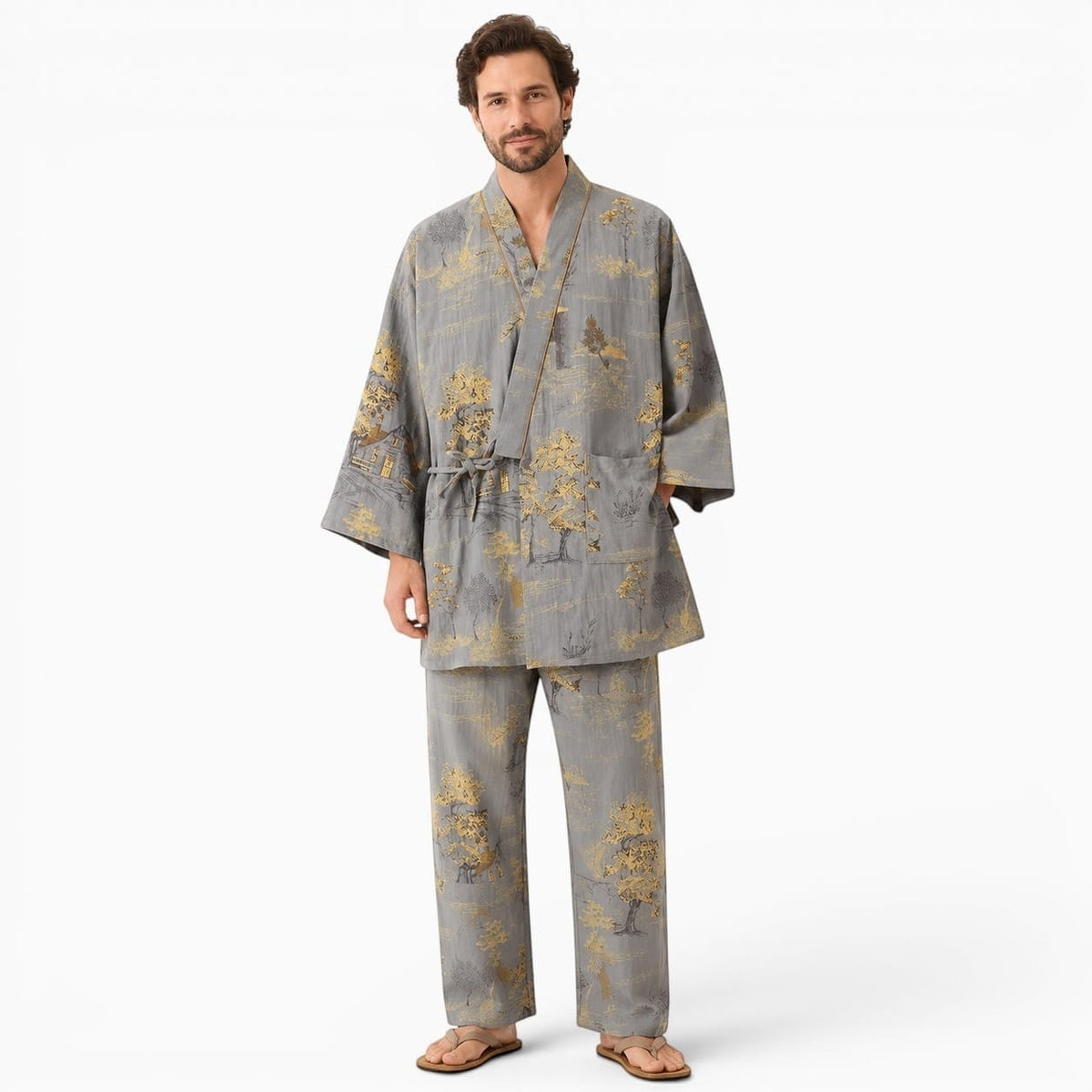 La Boutique Kimono Ensemble Kimono Automne En Coton