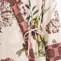 La Boutique Kimono Ensemble Kimono Blanc Fleuri