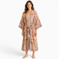 La Boutique Kimono Kimono À Nouer Crème Rose