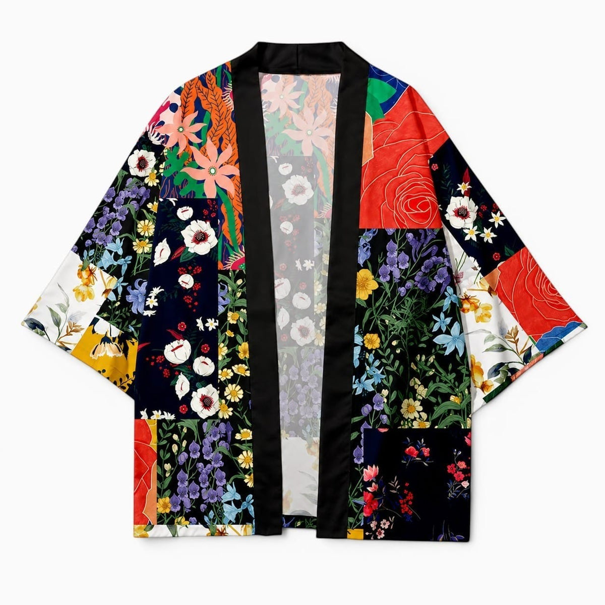 La Boutique Kimono Kimono Acétate Fleuri Multicolore