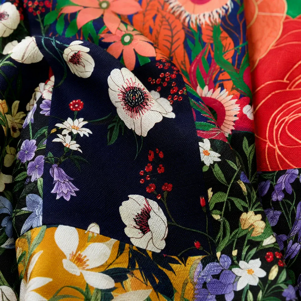 La Boutique Kimono Kimono Acétate Fleuri Multicolore