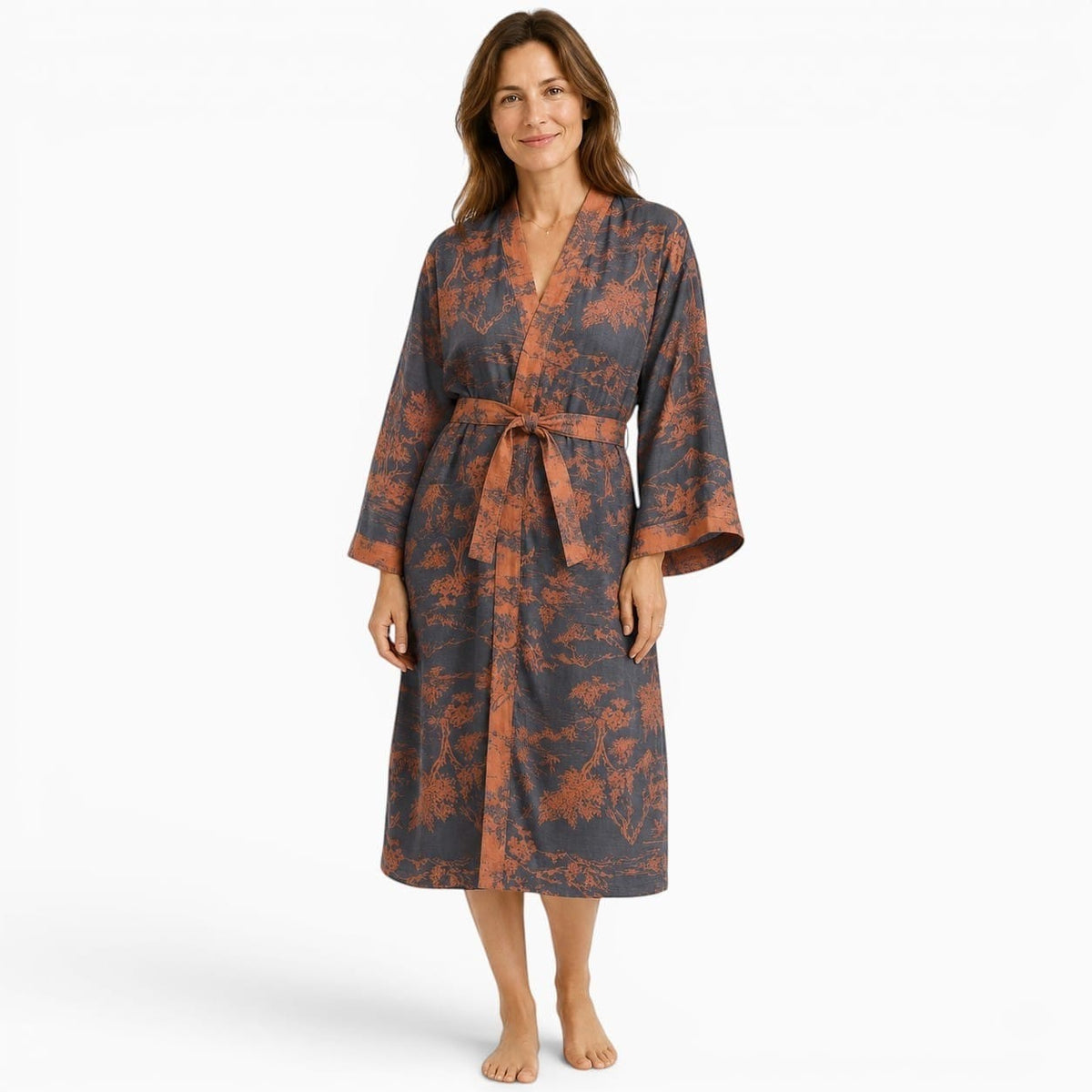 La Boutique Kimono Kimono Automne En Coton Style Japonais