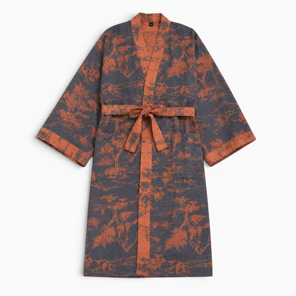 La Boutique Kimono Kimono Automne En Coton Style Japonais