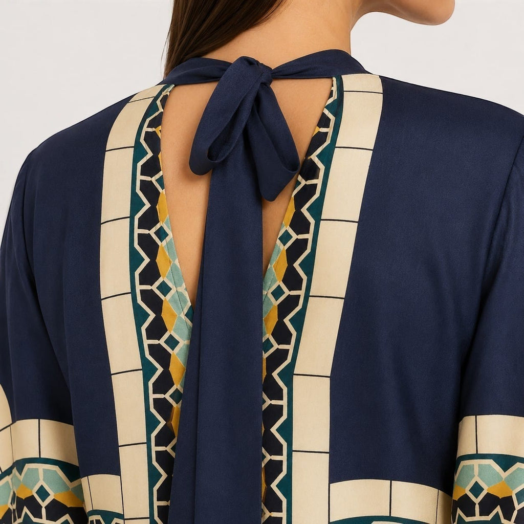 La Boutique Kimono Kimono Bleu Femme Marine Ethnique