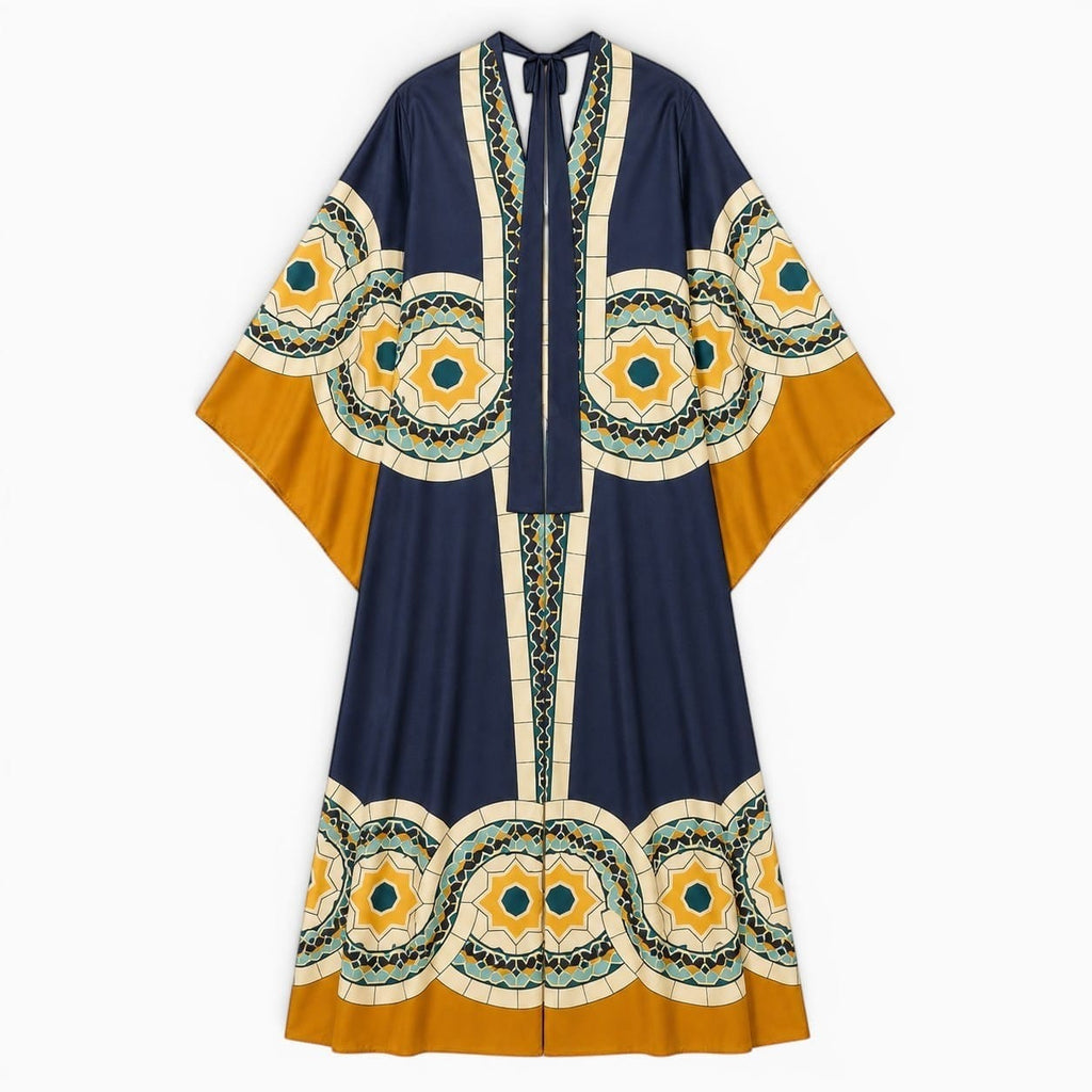 La Boutique Kimono Kimono Bleu Femme Marine Ethnique