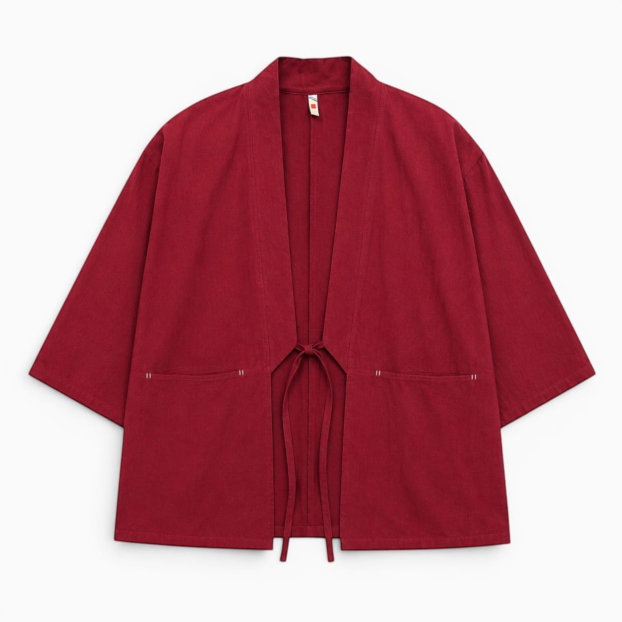 La Boutique Kimono Kimono Bordeaux En Coton