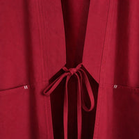 La Boutique Kimono Kimono Bordeaux En Coton