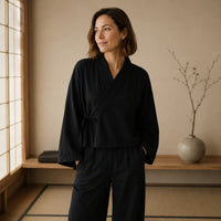La Boutique Kimono Kimono Chinois Noir