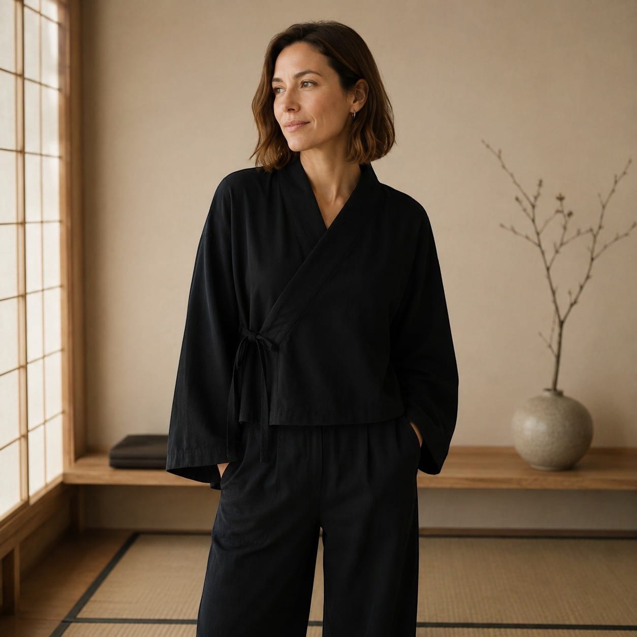La Boutique Kimono Kimono Chinois Noir