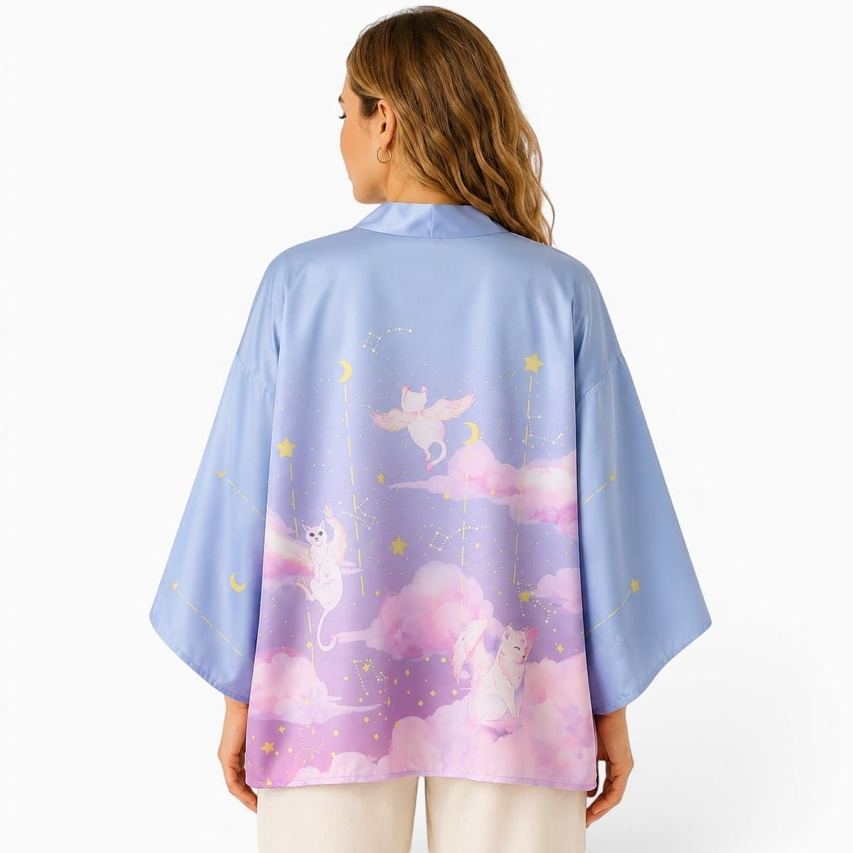 La Boutique Kimono Kimono Ciel Motif Chats
