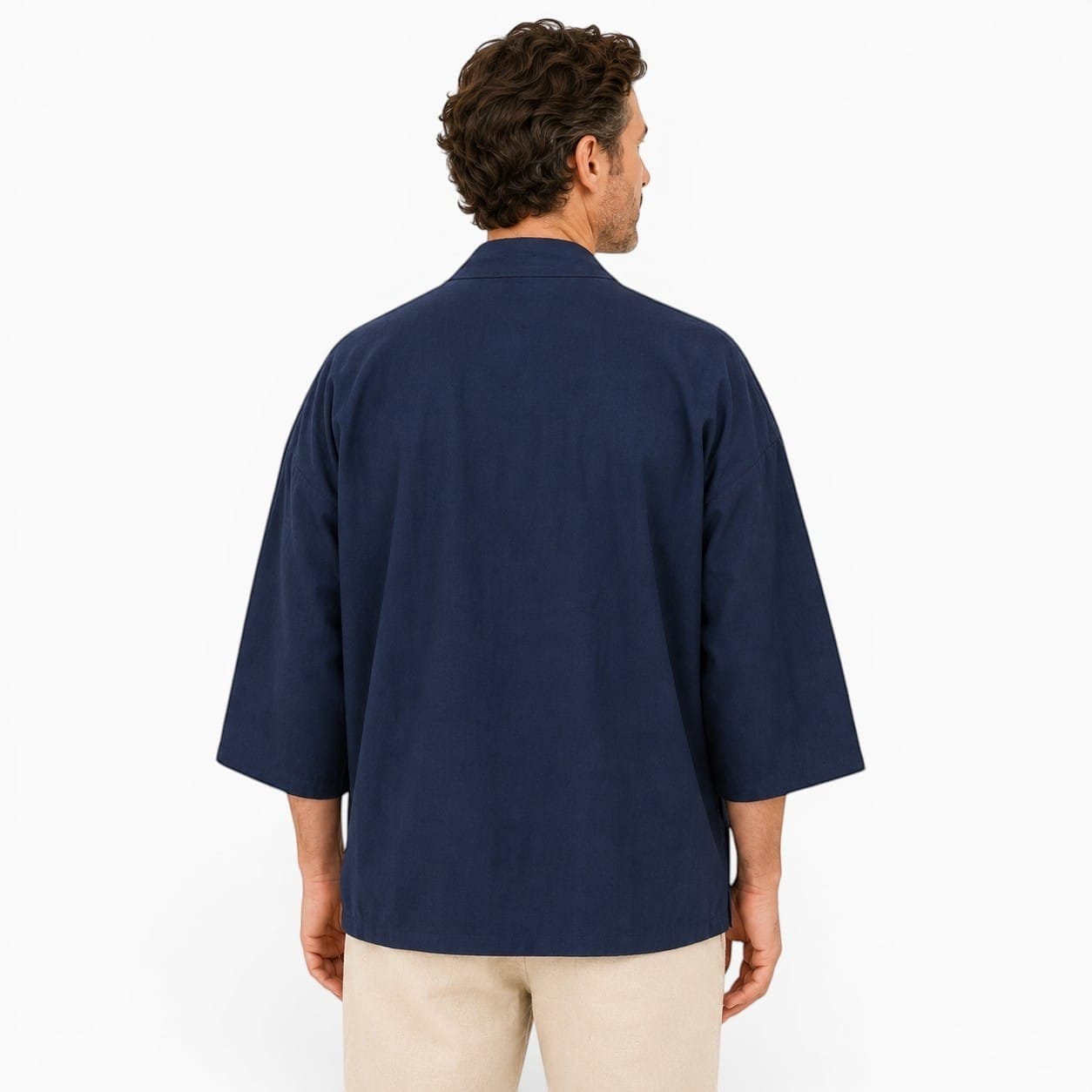La Boutique Kimono Kimono Coton Japonais Bleu Marine