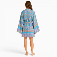 La Boutique Kimono Kimono Court Bleu