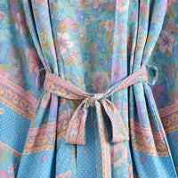 La Boutique Kimono Kimono Court Bleu