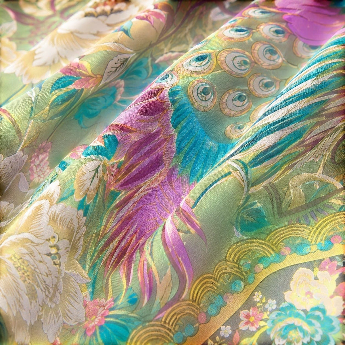 La Boutique Kimono Kimono Court Fleuri