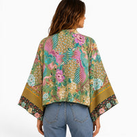 La Boutique Kimono Kimono Court Fleuri