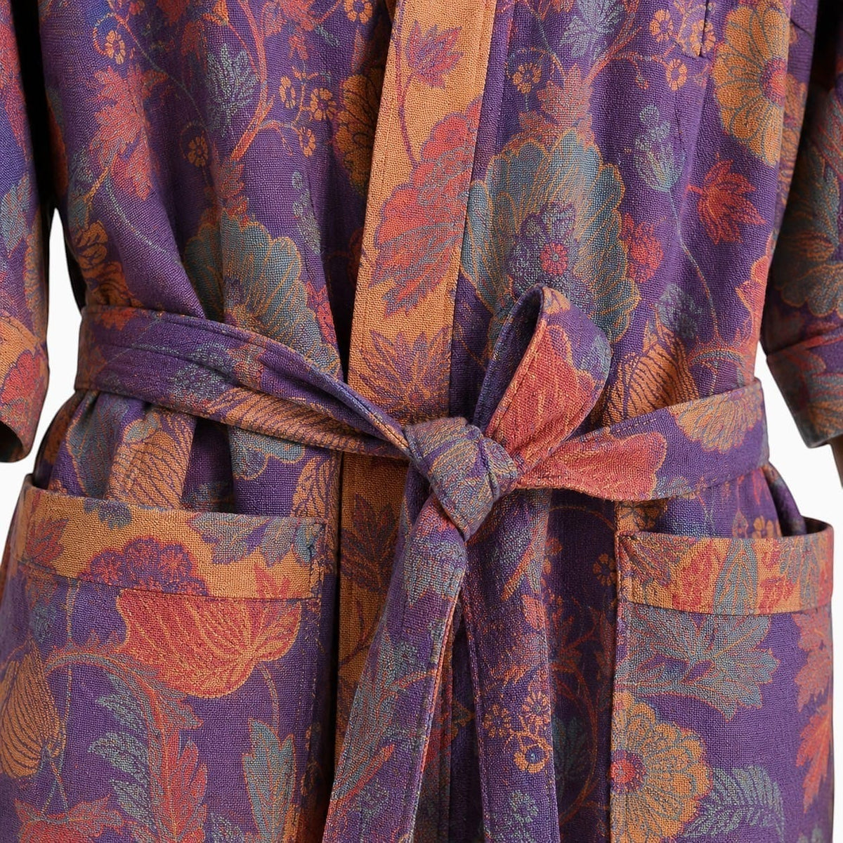 La Boutique Kimono Kimono Croisé Fleuri En Coton