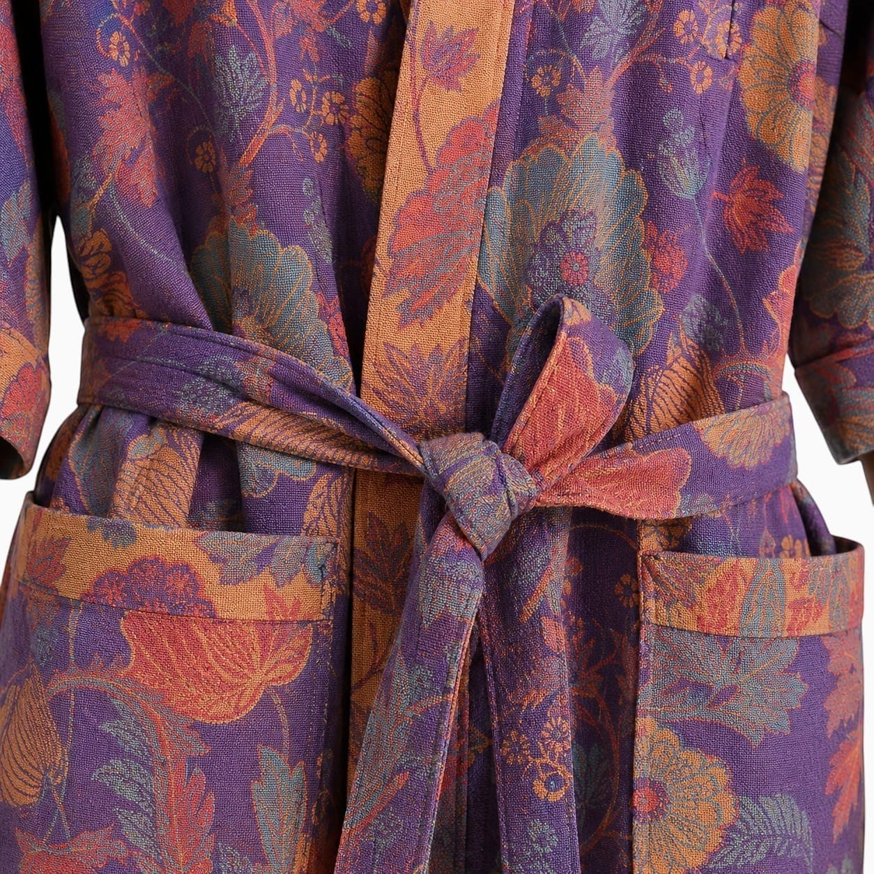 La Boutique Kimono Kimono Croisé Fleuri En Coton