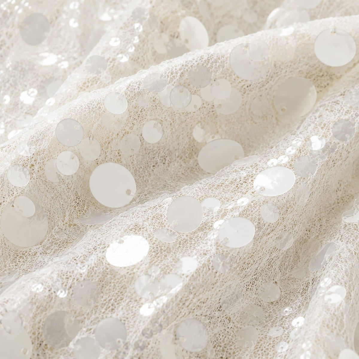 La Boutique Kimono Kimono D'Hiver Blanc À Sequins