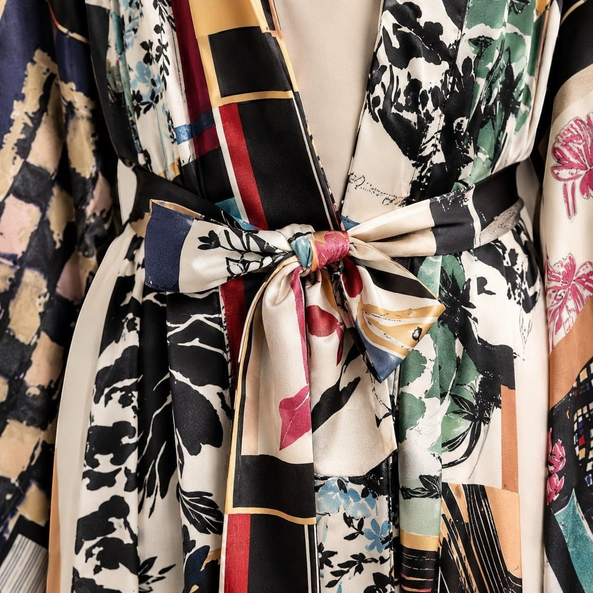 La Boutique Kimono Kimono Dessin Multicolore Imprimé