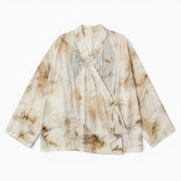 La Boutique Kimono Kimono Élasthanne Beige Style Cache-Cœur