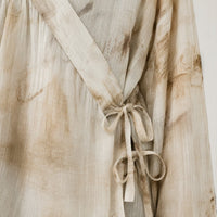 La Boutique Kimono Kimono Élasthanne Beige Style Cache-Cœur