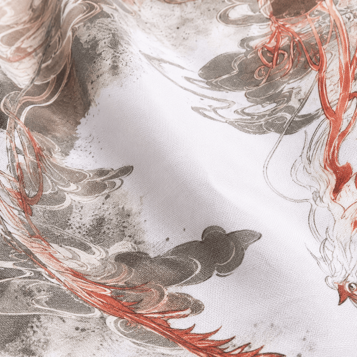 La Boutique Kimono Kimono Élasthanne Blanc Motif Dragon