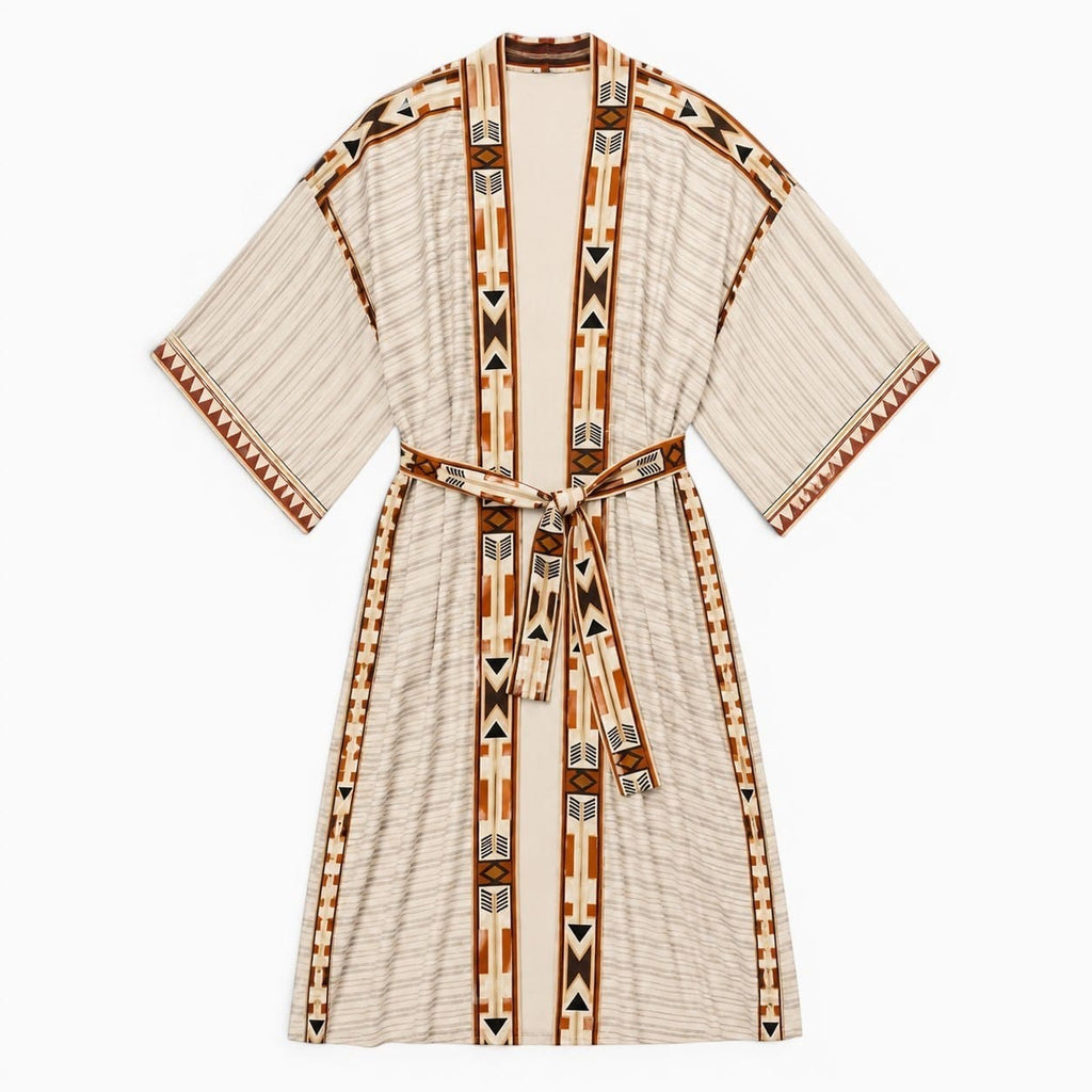 La Boutique Kimono Kimono Élasthanne Long Beige