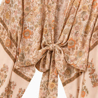 La Boutique Kimono Kimono Été Court Beige Floral