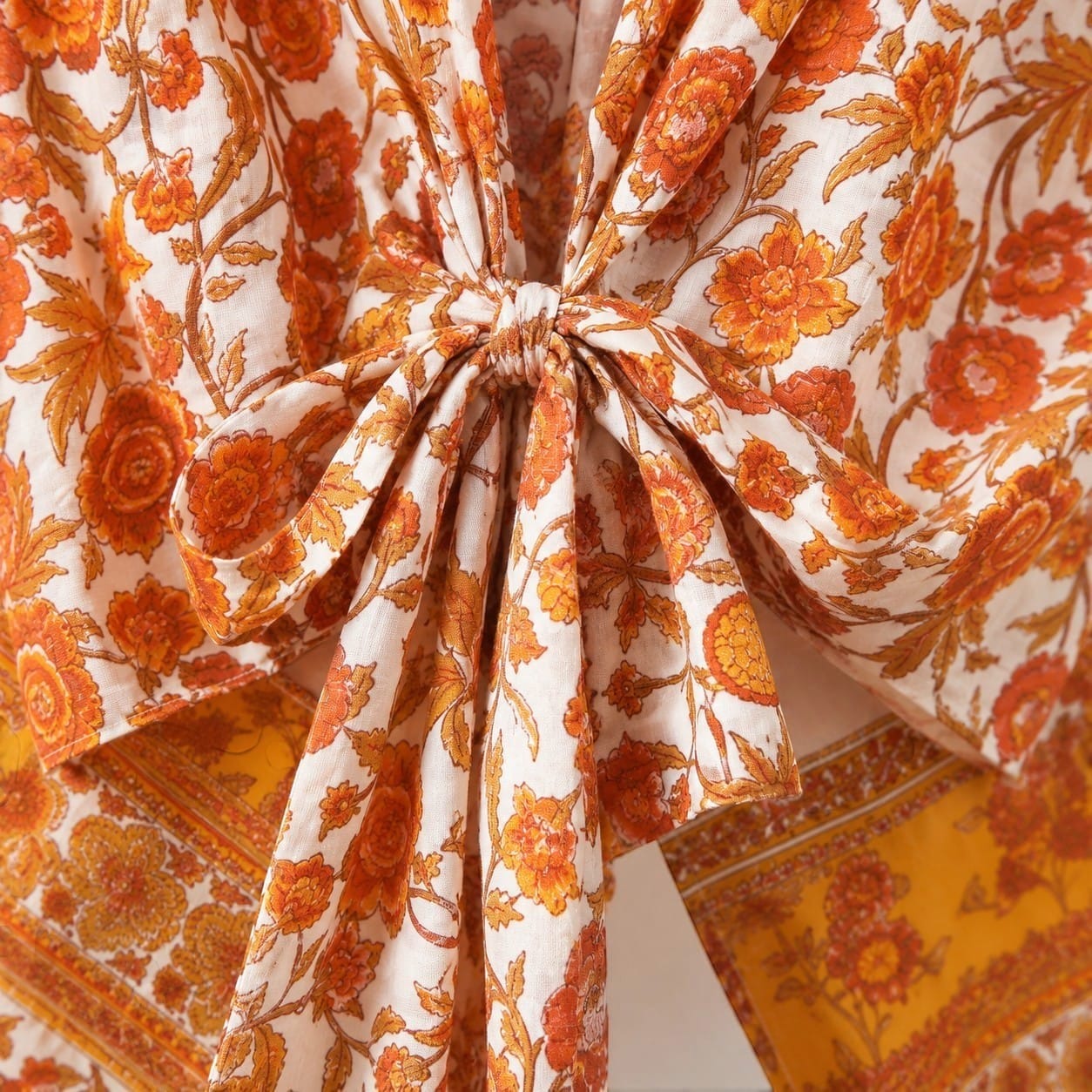 La Boutique Kimono Kimono Été Court Orange