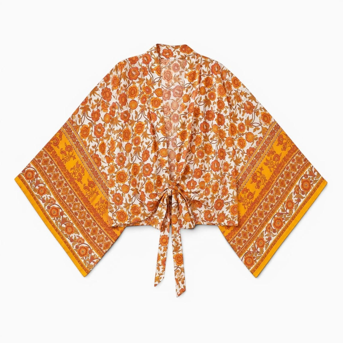 La Boutique Kimono Kimono Été Court Orange