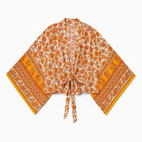 La Boutique Kimono Kimono Été Court Orange