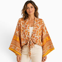 La Boutique Kimono Kimono Été Court Orange