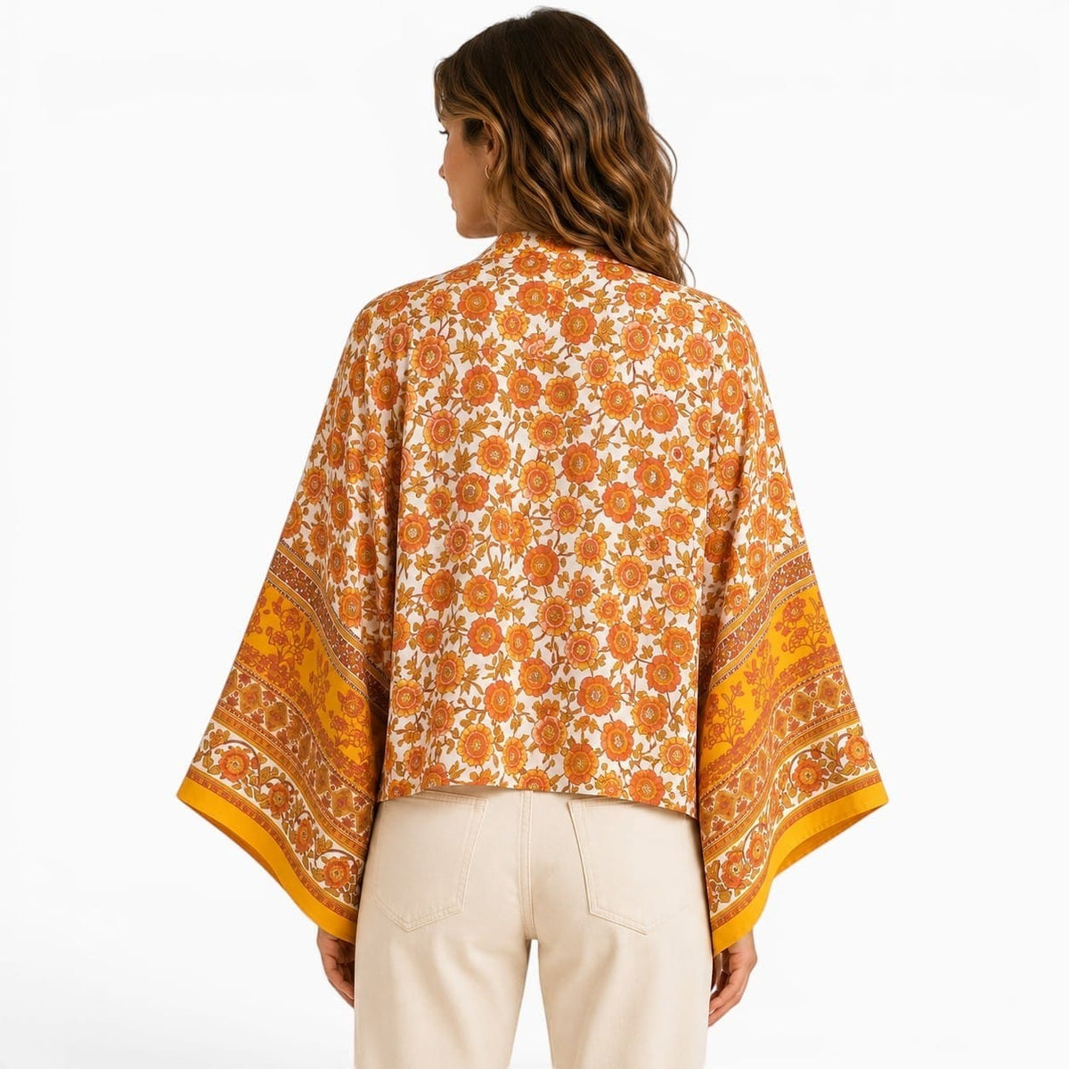La Boutique Kimono Kimono Été Court Orange