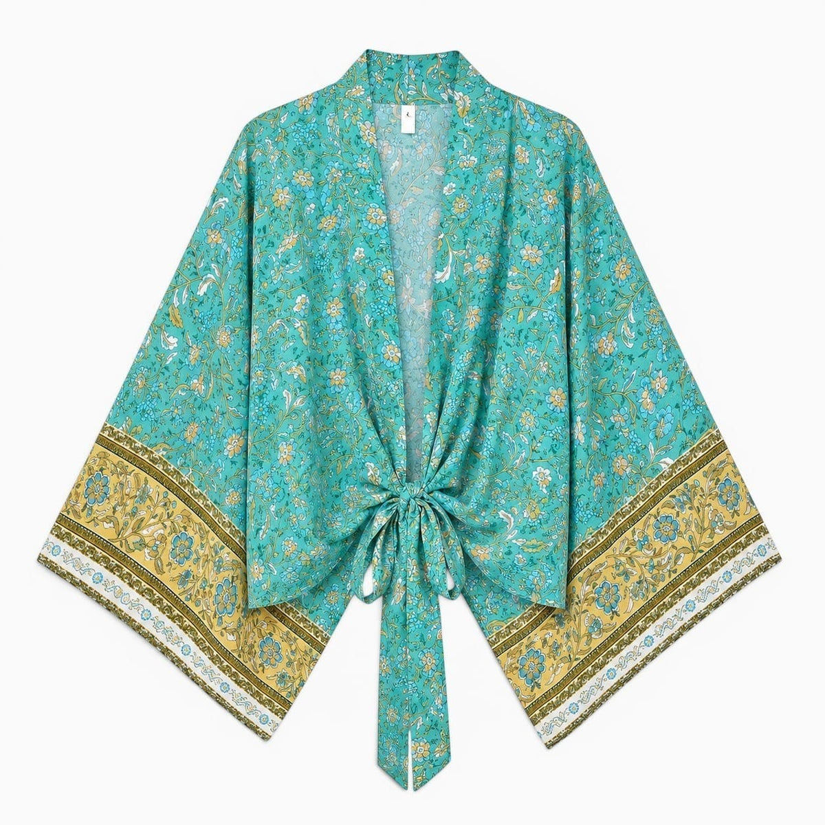 La Boutique Kimono Kimono Été Court Turquoise