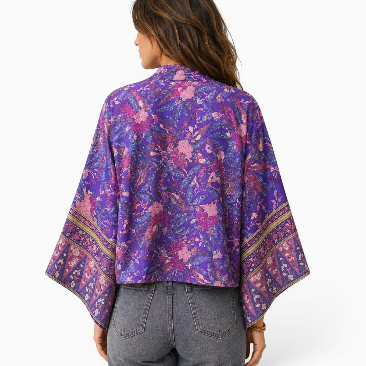 La Boutique Kimono Kimono Été Court Violet
