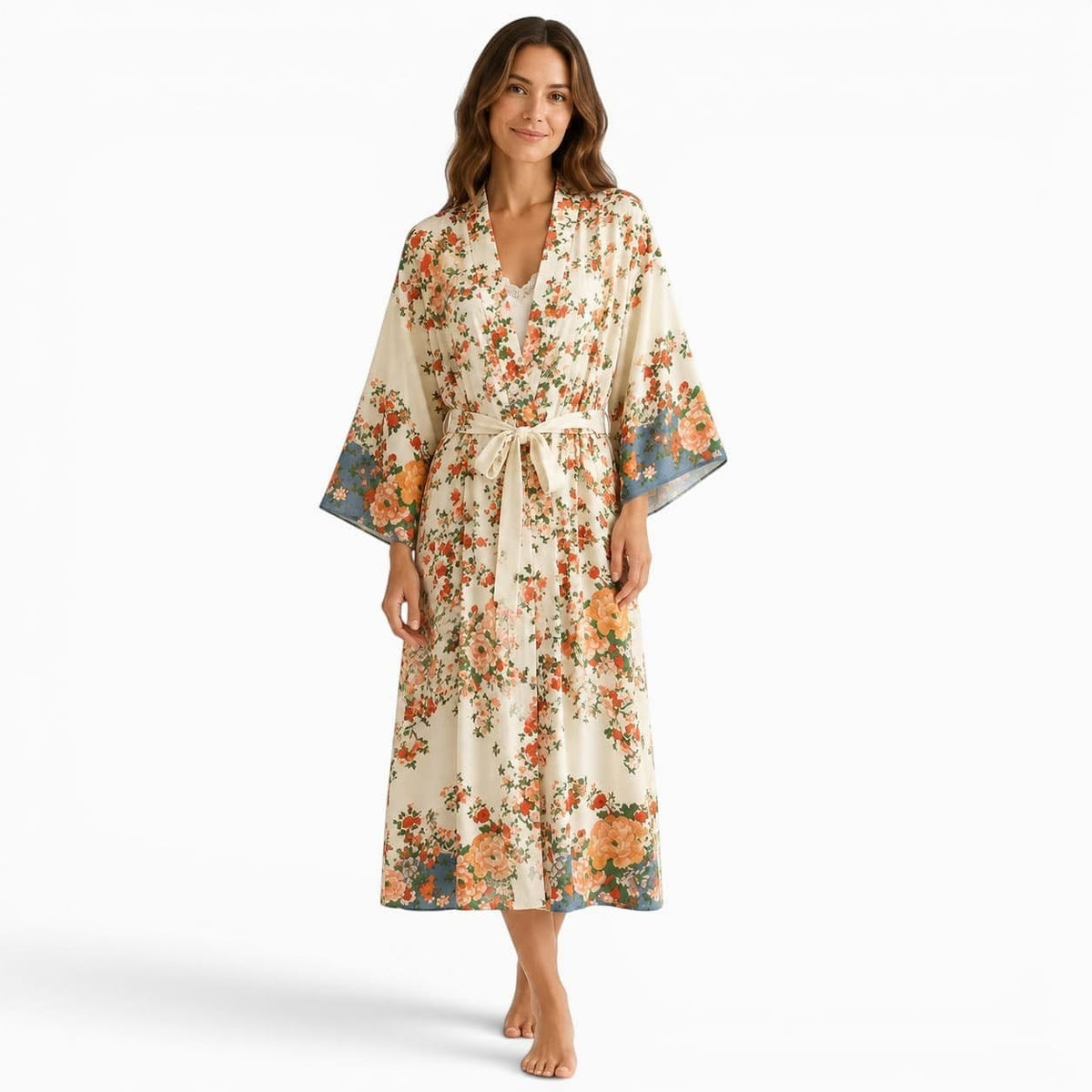 La Boutique Kimono Kimono Été Floral Long