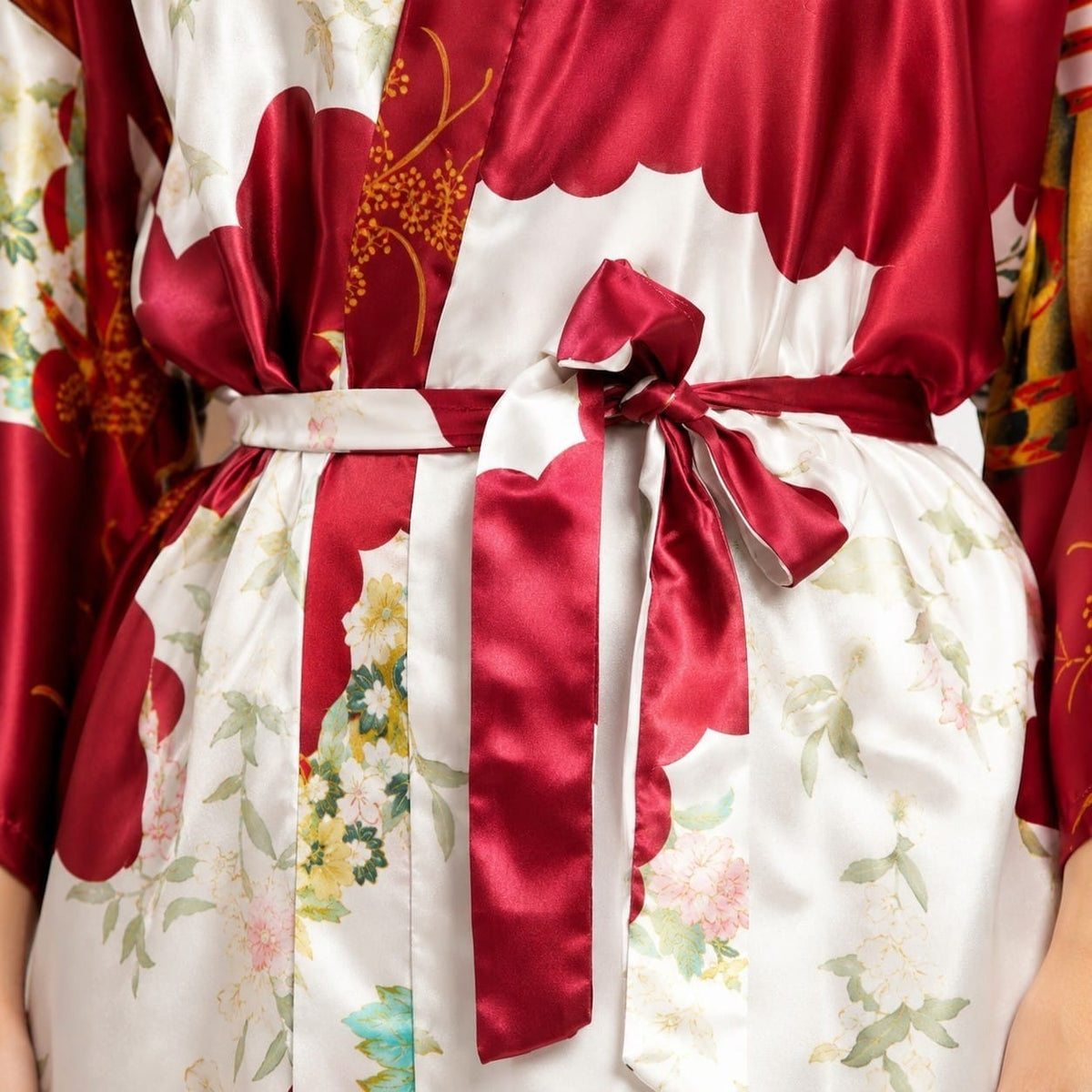 La Boutique Kimono Kimono Été Satin Imprimé Japonais