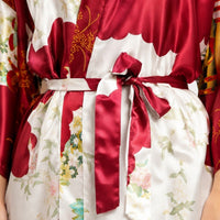 La Boutique Kimono Kimono Été Satin Imprimé Japonais