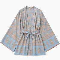 La Boutique Kimono Kimono Femme Bleu Floral