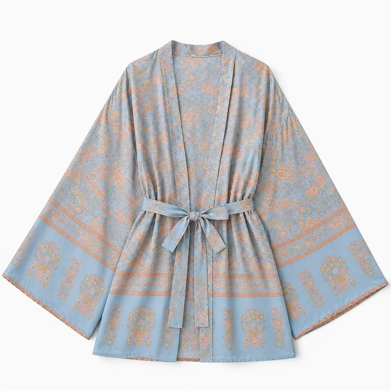 La Boutique Kimono Kimono Femme Bleu Floral
