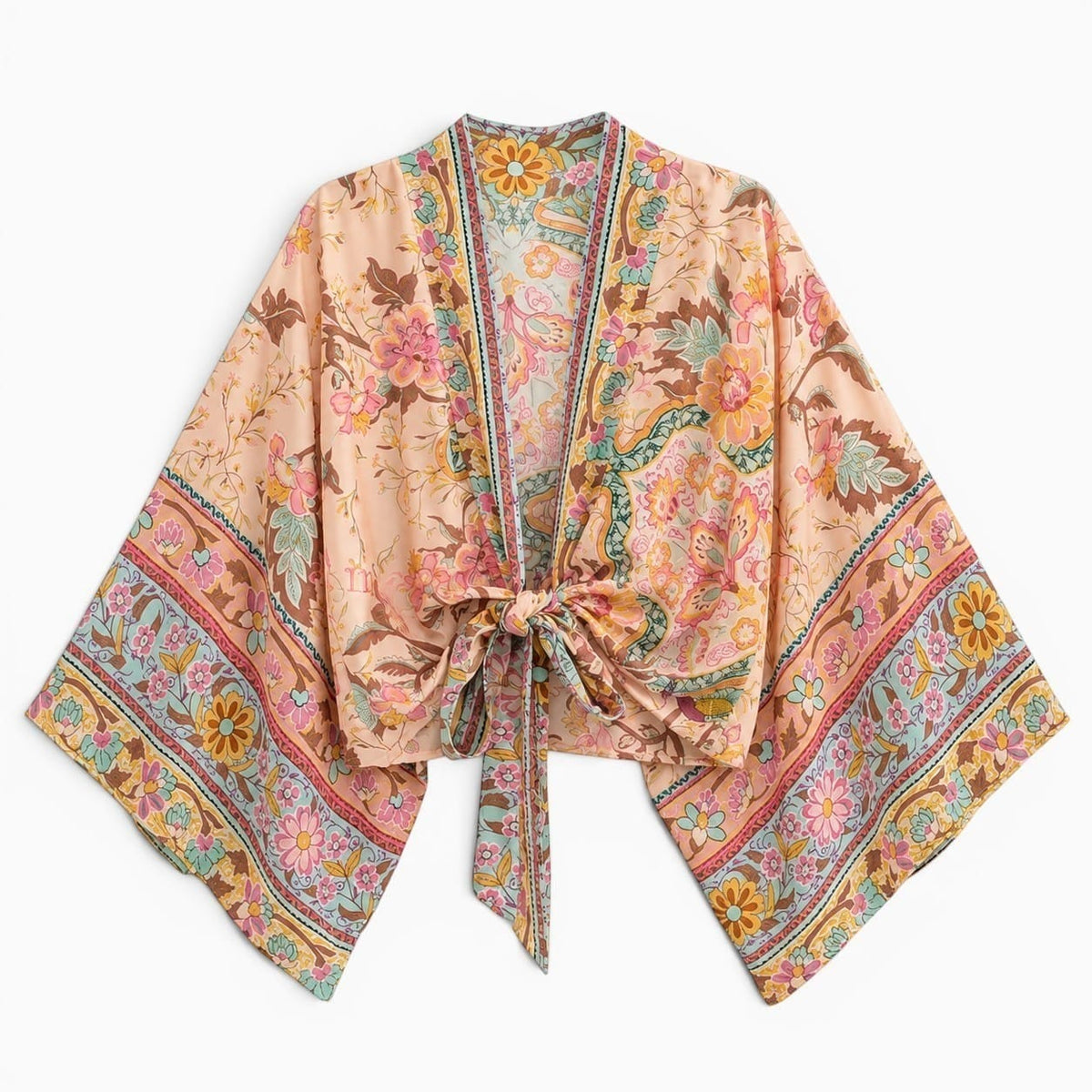 La Boutique Kimono Kimono Femme Court Fleuri