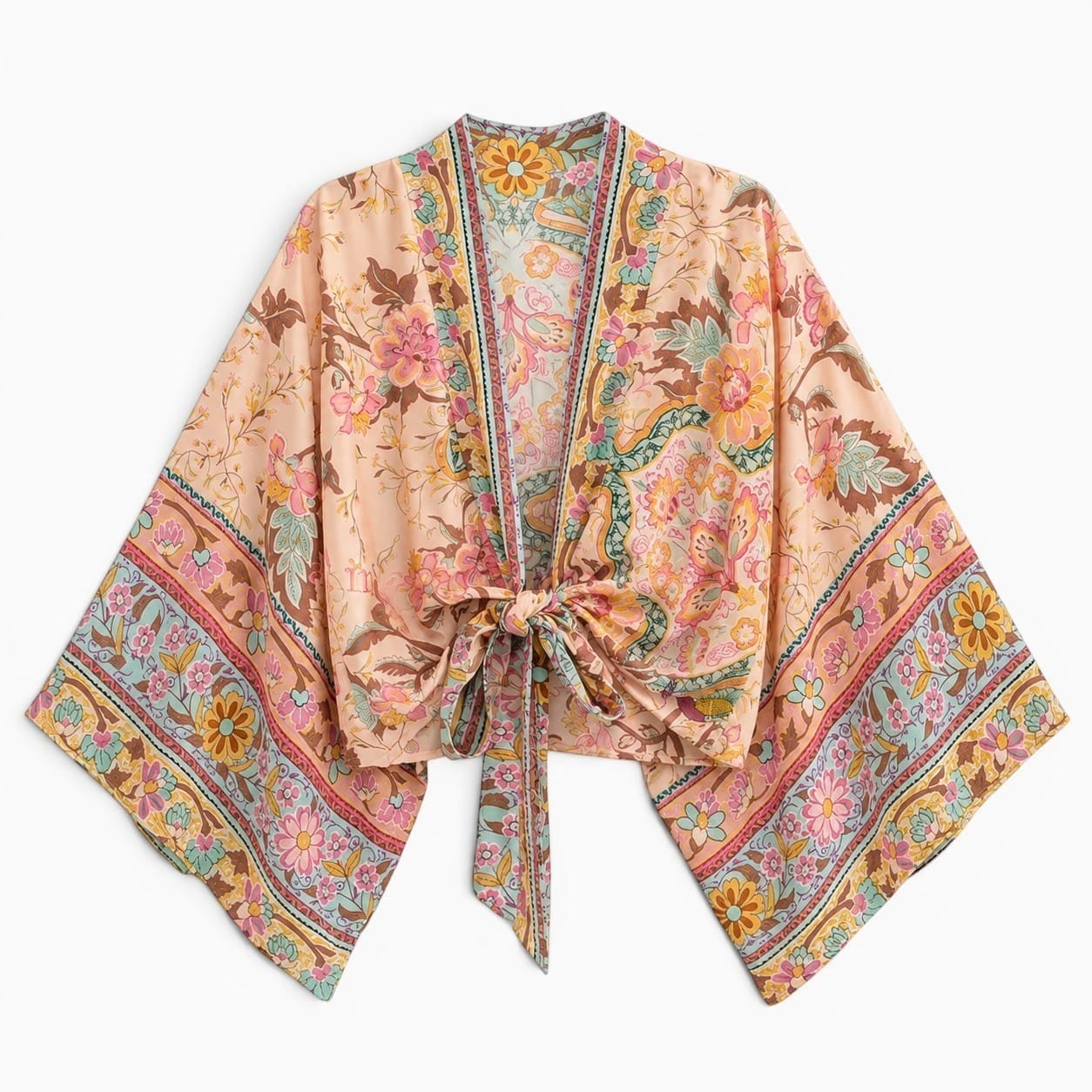 La Boutique Kimono Kimono Femme Court Fleuri