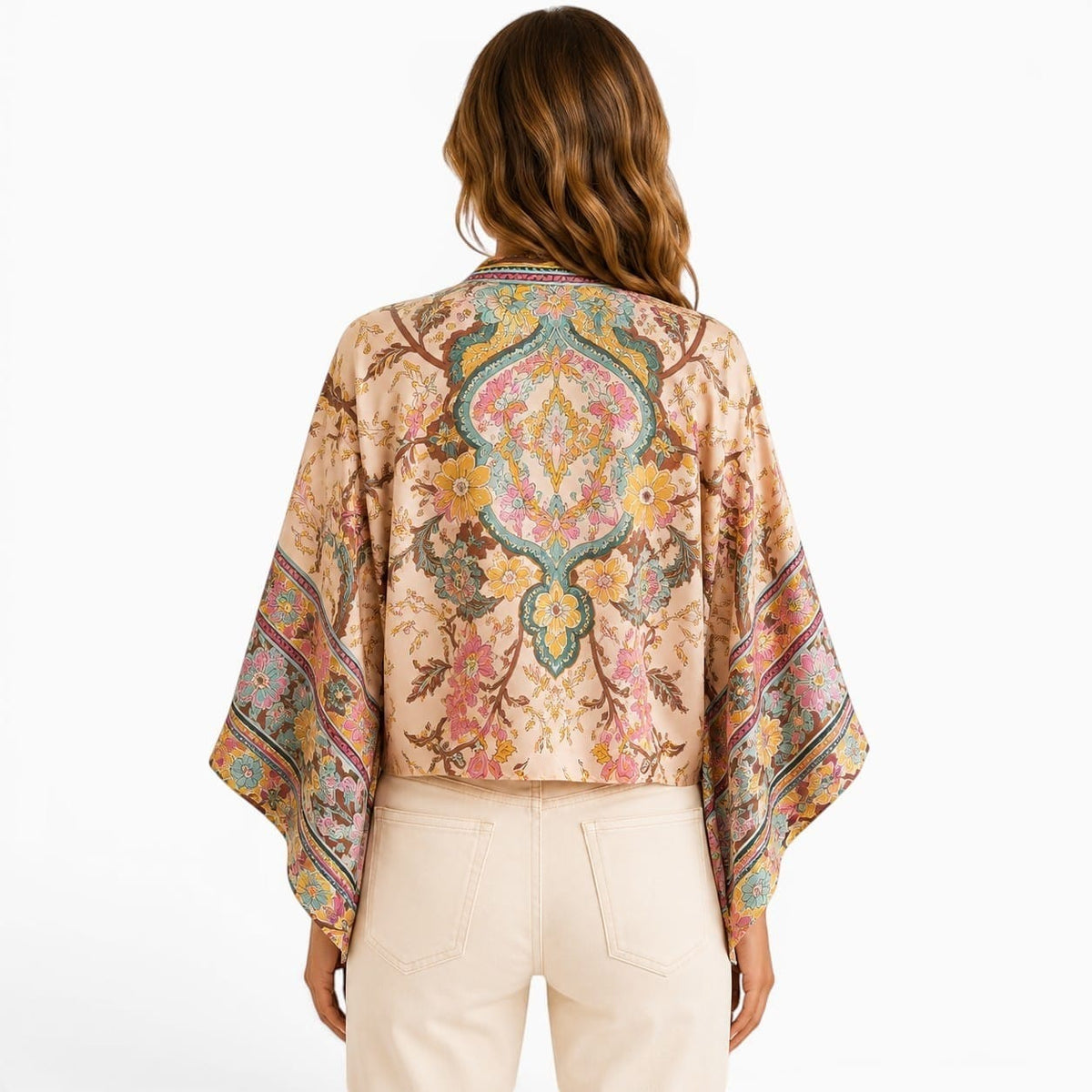 La Boutique Kimono Kimono Femme Court Fleuri