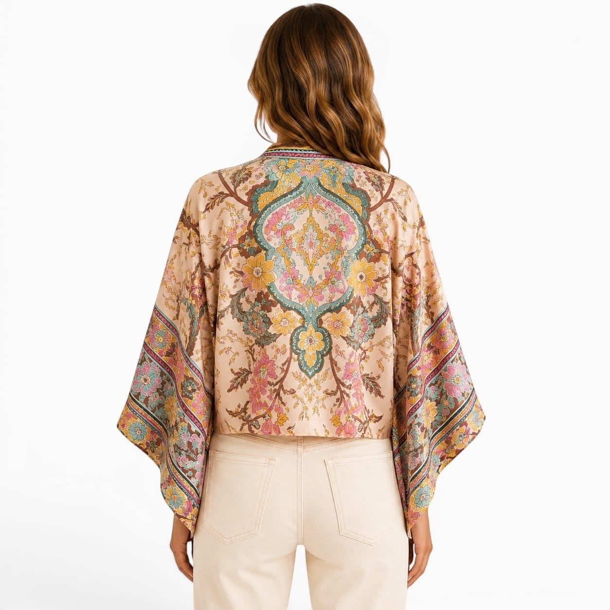 La Boutique Kimono Kimono Femme Court Fleuri