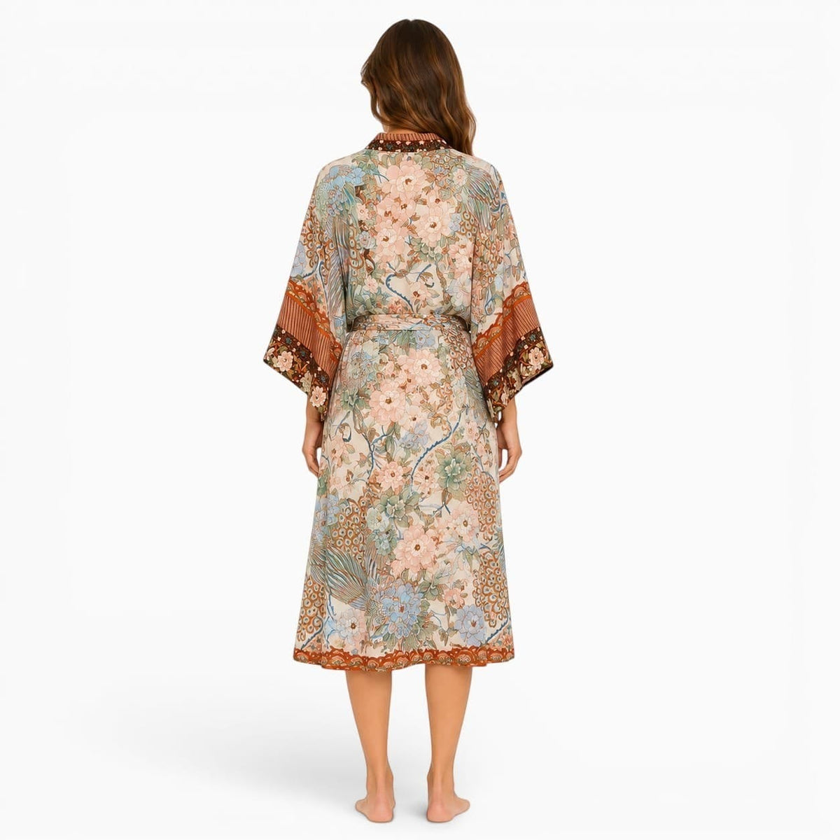 La Boutique Kimono Kimono Femme Habillé Long Marron