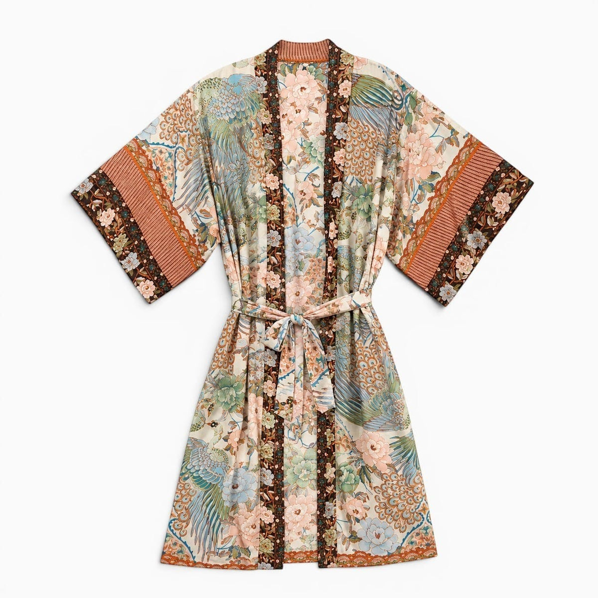 La Boutique Kimono Kimono Femme Habillé Long Marron