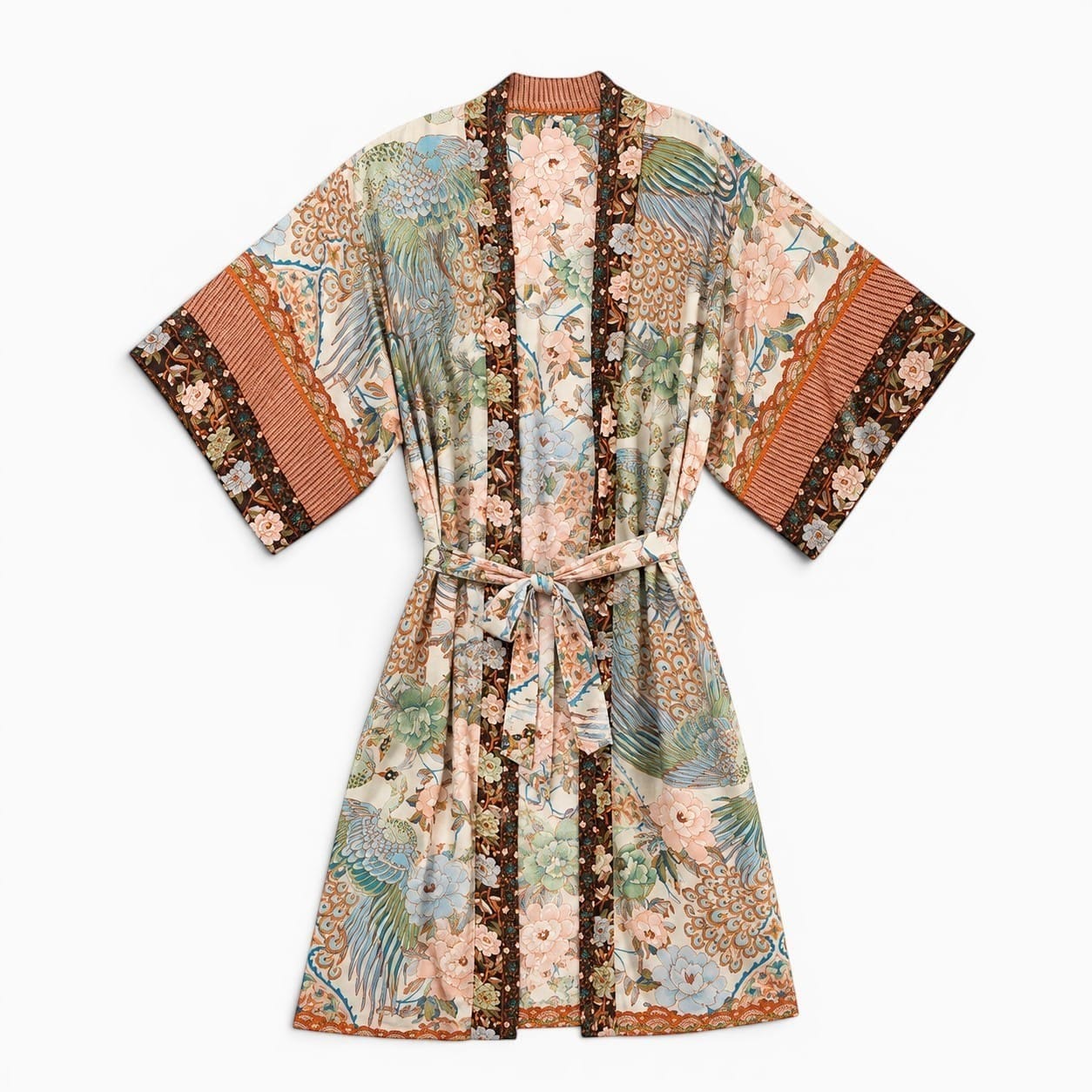 La Boutique Kimono Kimono Femme Habillé Long Marron