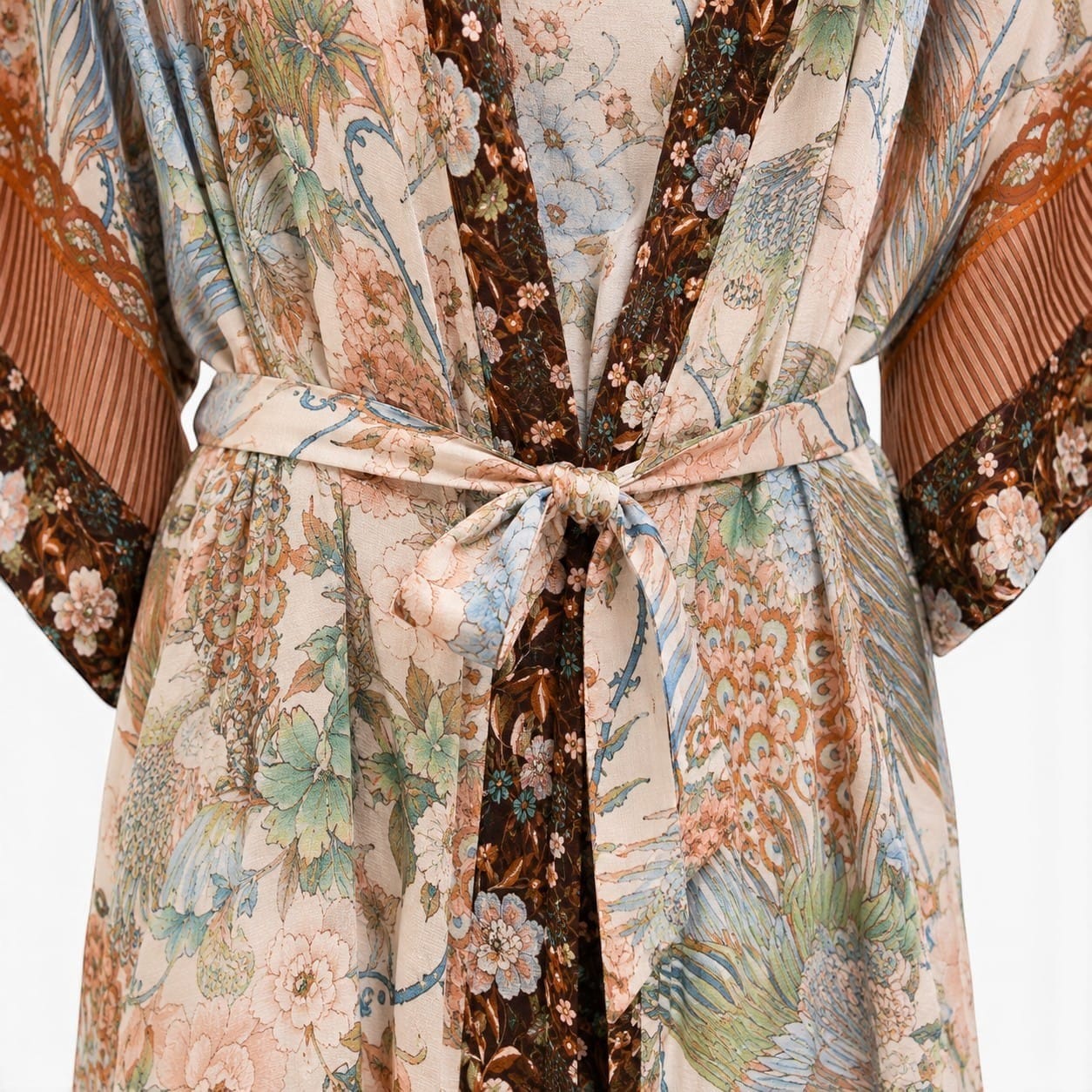 La Boutique Kimono Kimono Femme Habillé Long Marron